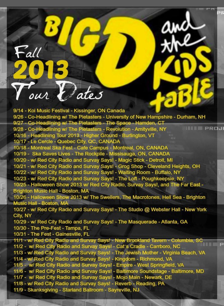 big d 2013 fall tour 1 of 2