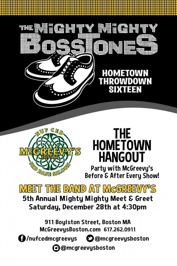 Mighty Mighty Bosstones Meet and Greet at McGreevy's Back Bay