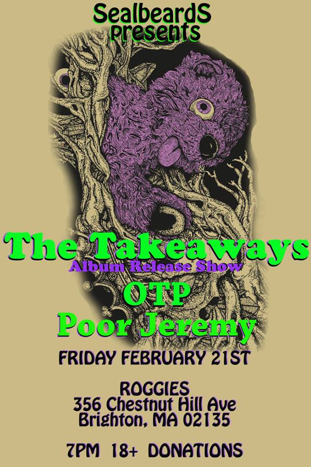 The Takeaways Album Release Flyer