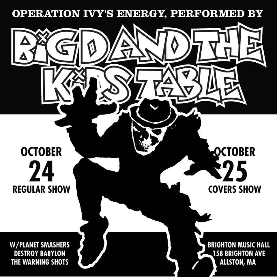2014 Big D and the Kids Table Halloween Show with Operation Ivy Cover Set